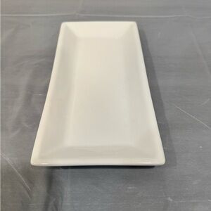 Galerie White Rectangular Serving Platter | Modern Minimalist Dish